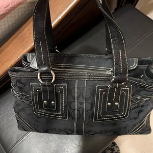 Black Authentic Satchel Coach Bag